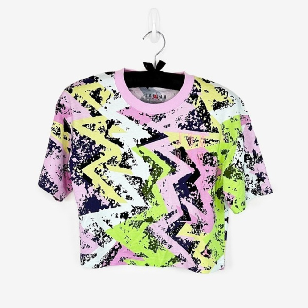 Jordan Heatwave Boxy Tee Size XS Cotton Bold Graphic Sporty‎ Y2K Streetwear